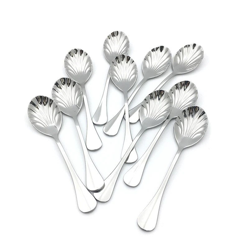 Shell Shaped Dessert Spoon (1)