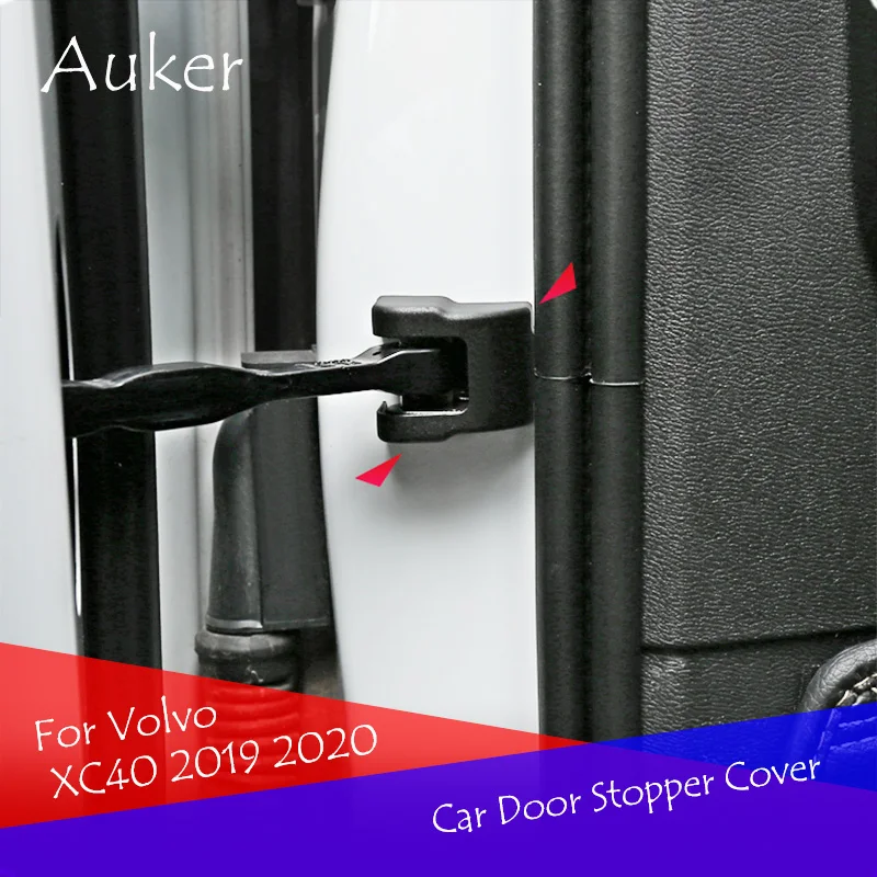 

Car Styling Door Stop Cover Exterior Car Door Stopper Protection Cover 4Pcs/Set For Volvo XC40 XC60 XC90 V90 2017 2018 2019