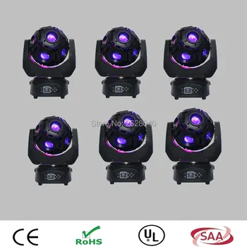 

(6pcs/lot) led rgbw fotball moving head light 12x20w 0-100% linear dimming AC90-240V 50/60HZ for dj light effect lighting