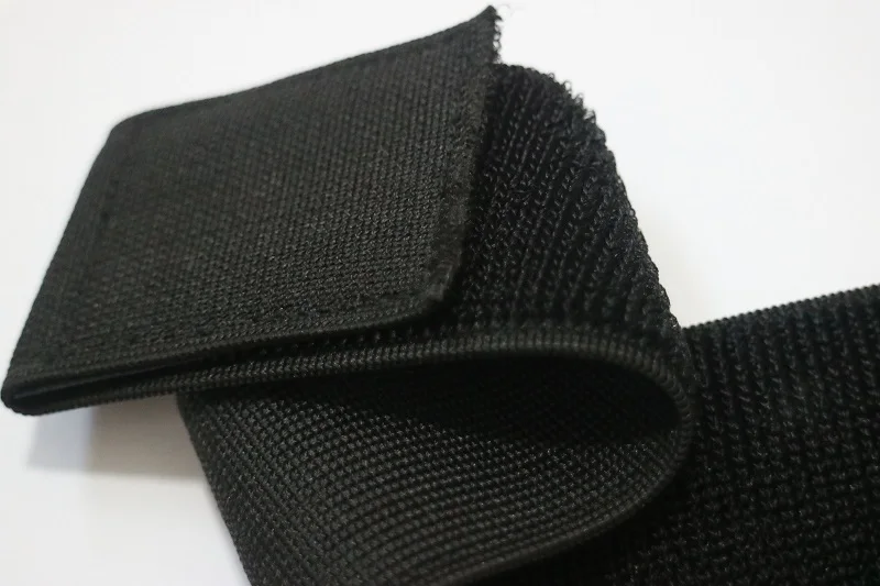 Attaches de câble élastiques à boucle et crochet, sangles à boucle,  ceinture noire, ruban de fixation pour bagages, 5cm x 50cm, 1PC