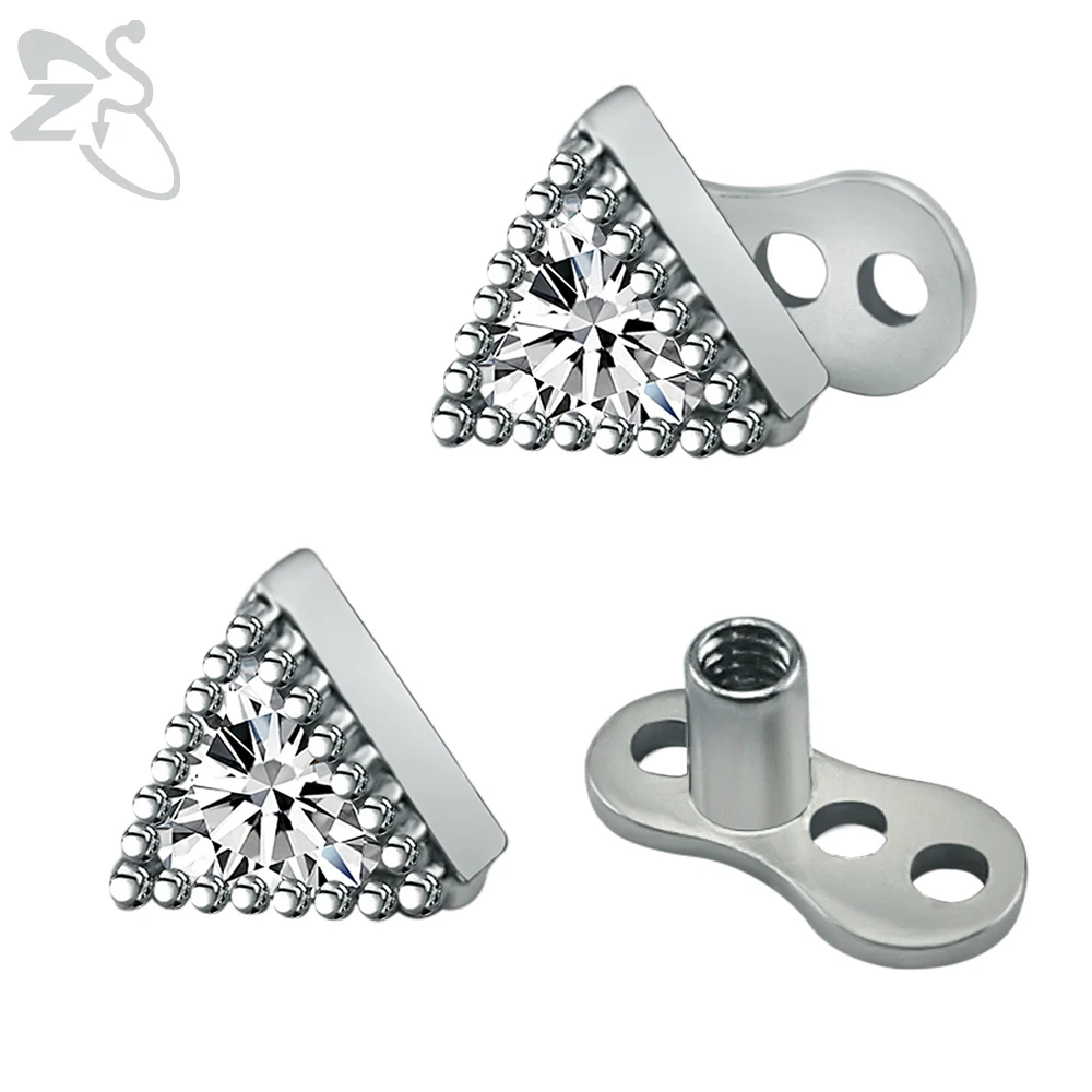 Buy Skin Diver Triangle Dermal Piercing Jewelry