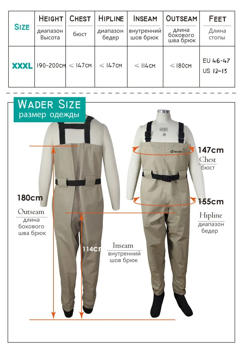 NEYGU рыболовные болотные прикрепленные неопреновые стопкинги, которые являются водонепроницаемыми и вентилируемыми, мужские комбинезоны износостойкие болотные штаны