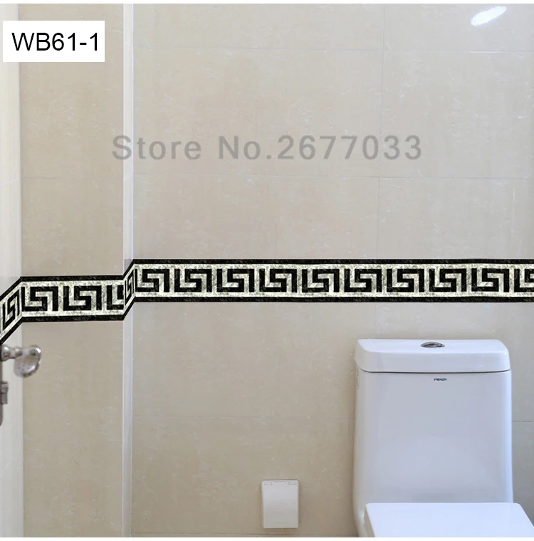 ПВХ самоклеющиеся 3D обои границы кухня ванная комната Плинтус Линии Стикеры съемный Современный Стикер для настенной плитки водонепроницаемый Декор