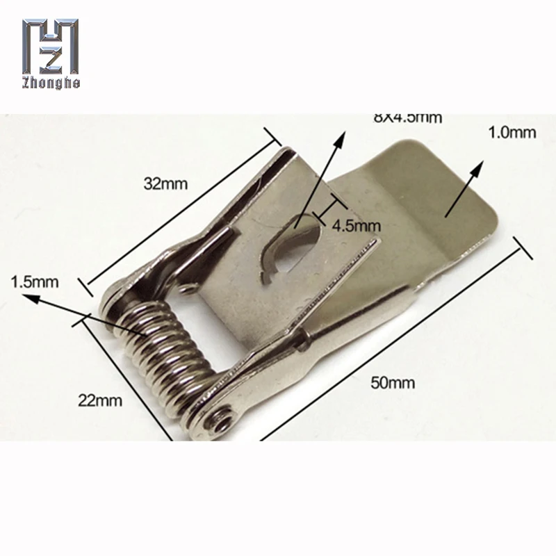 Светильник монтажный пружинный зажим гальванический песчаный никель пользовательская обработка встроенный Монтажная полка несколько вариантов