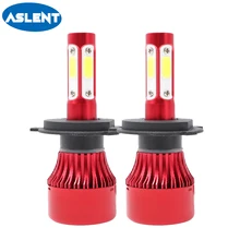 Buy Aslent H4 H7 H11 H13 9005 9006 COB Chips LED Car Headlight Bulb Hi-Lo Beam 100W 12000lm 6500K Auto Led Headlamp Fog Light 12V Free Shipping