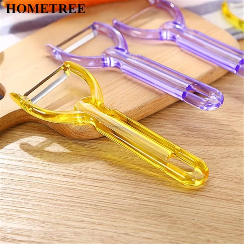 

HOMETREE New 1 Pcs Stainless Steel Peeler Fruit Vegetable Knife Cutter Carrot Grater Cucumber Potato Peeler Kitchen Tools H203