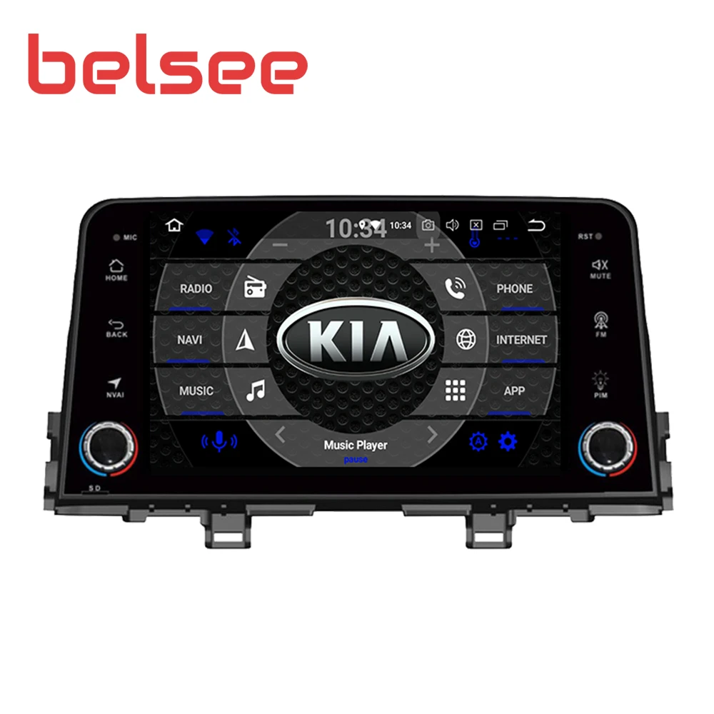 Belsee 1280*720 экран Android 9 0 для Kia Morning Picanto Autoradio Sat Bluetooth навигация GPS автомобильное