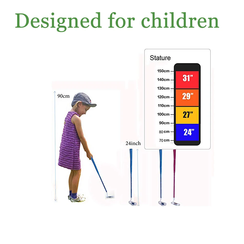 Crestgolf 24", 27", 29" Right Handed Golf Club Children Golf Putter for