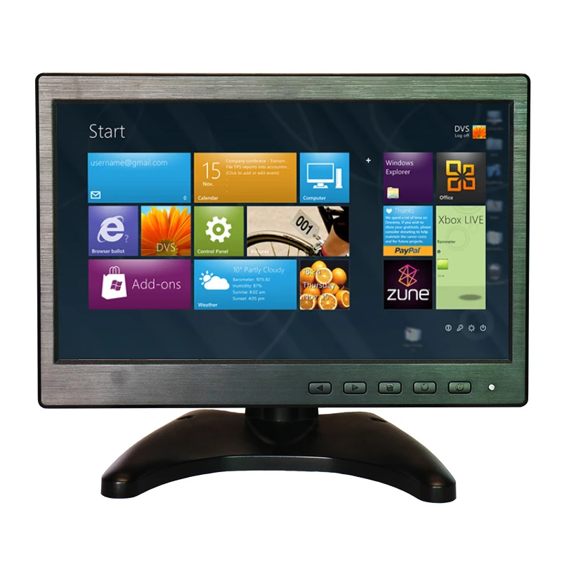 Zhixianda Fress Shipping 10.1 Inch 1024*600 CCTV Monitor LED Backlight