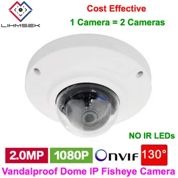 

Lihmsek 130 Degree Wide Angle Lens 2.0 Megapixel IP Network Indoor Mini Vandalproof Dome Camera IP Video Cam Security Product