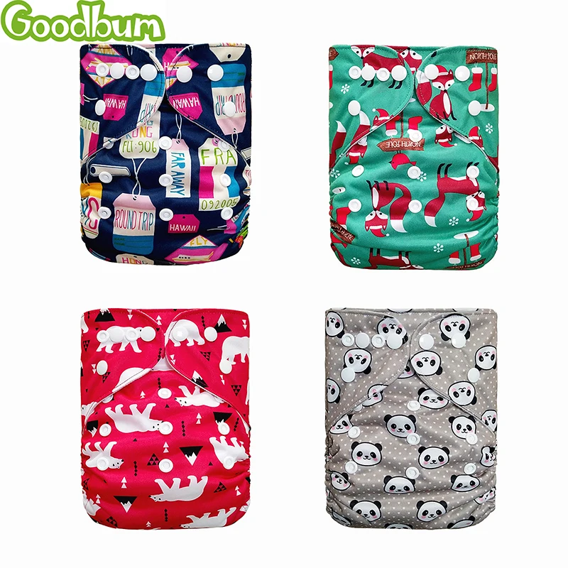 

Goodbum The Adjustable Diaper Newborn Breathable Waterproof Reusable Nappies Cover Leak Proof Snap Fastener Potty Training Pant