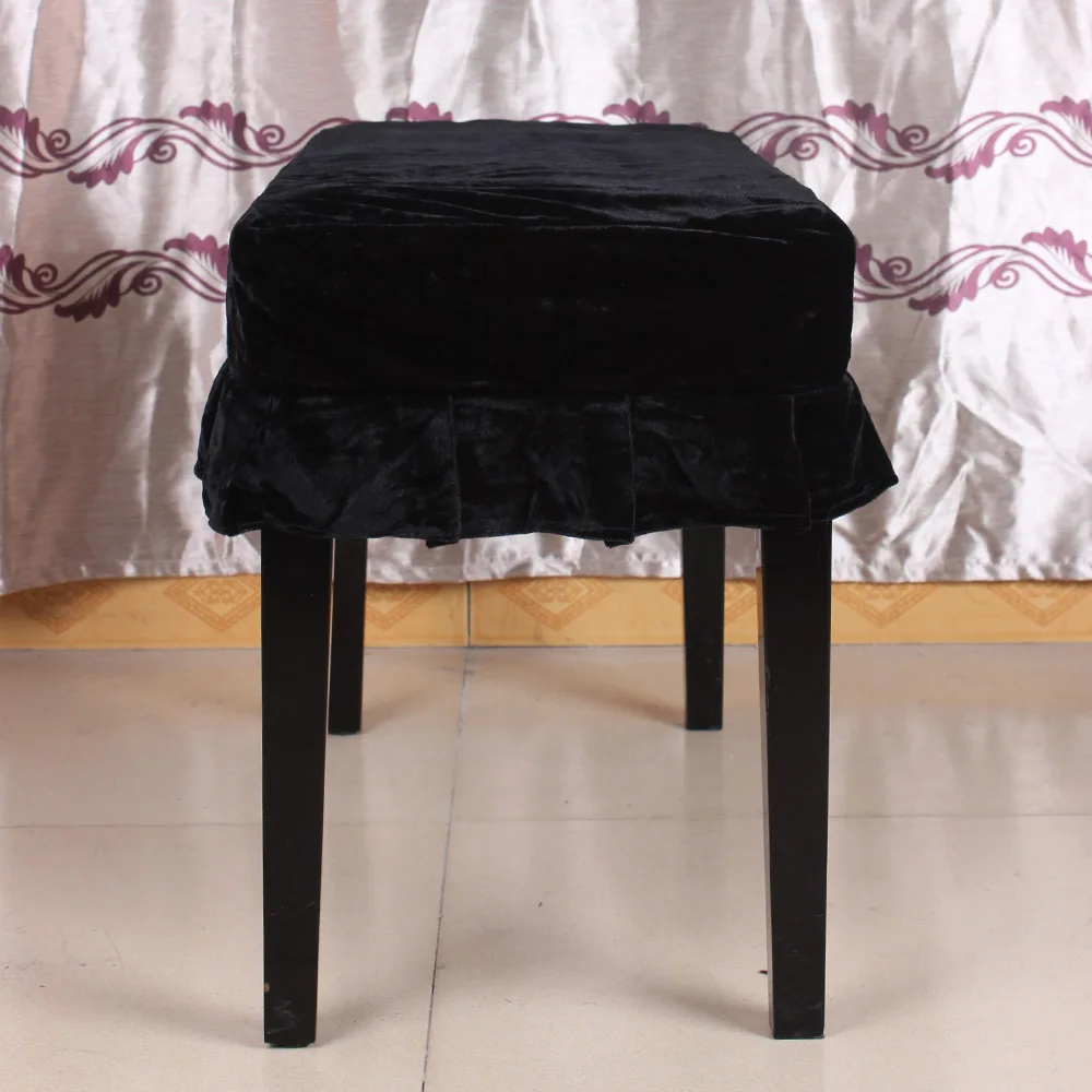 Piano Kruk Stoel Bench Cover Pleuche Versierd Met Macrame 75*35Cm Voor Piano Dual Seat Bench Universele Mooie