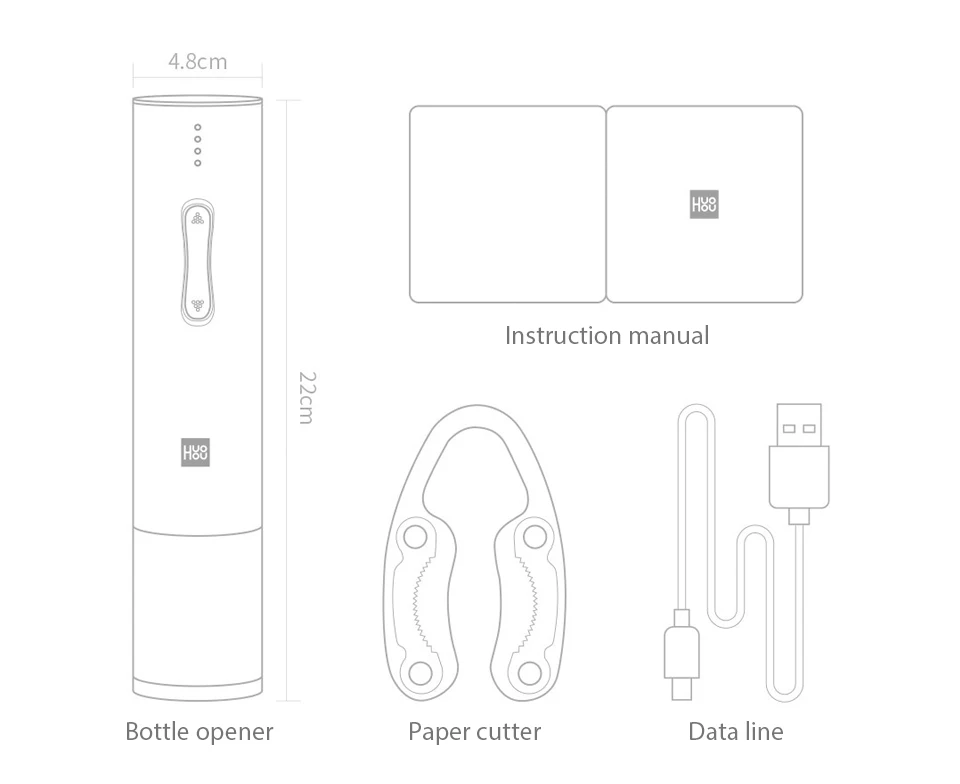 Xiaomi HUOHOU Electric Automatic Wine Bottle O p e n e r (15)