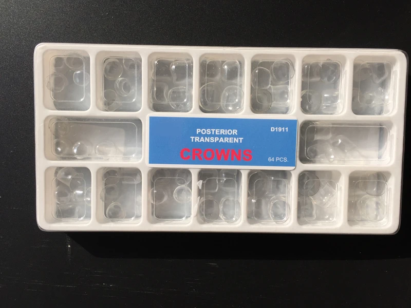 

Transperent Dental Ortho Crown/ transparent crwons for premolars and molars posterior/transparent Dental Restoration Crown