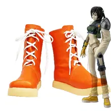 Final Fantasy VII FF7 Yuffie Kisaragi Косплэй Обувь ботинки с высоким голенищем индивидуальный заказ