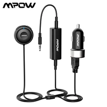 Mpow MBR2 Bluetooth ресивер Громкая связь аудио музыкальный ресивер с двойным USB 3,5 мм Aux вход Jack контур заземления шум изолятор стерео
