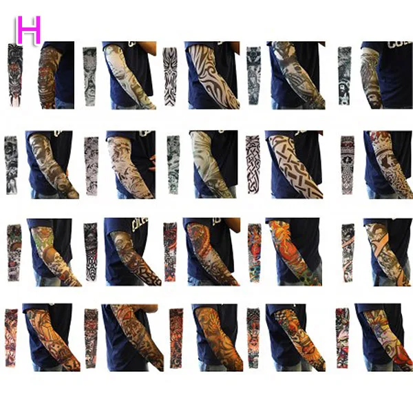 6/10/20 шт нейлон Эластичный фальшивая, временная тату рукава тела татуировка на руку поставки TY53