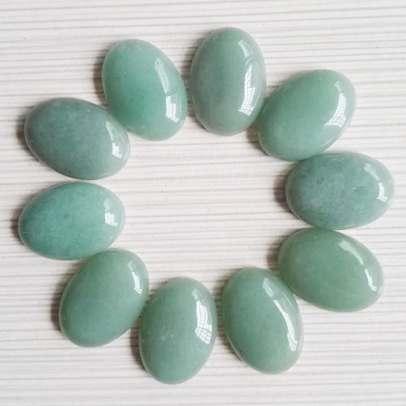 

Natural Green Aventurine stone beads Oval CAB CABOCHON teardrop loose beads 20pcs/lot 25*18mm Free shipping Wholesale