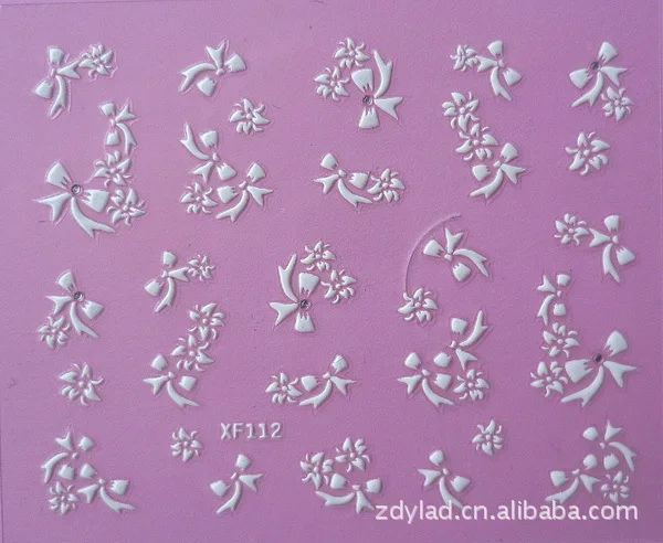 

2016 Real Sale Nails 1pieces Of 3d Nail Stickers Manicure Jewelry Wholesale Xf112