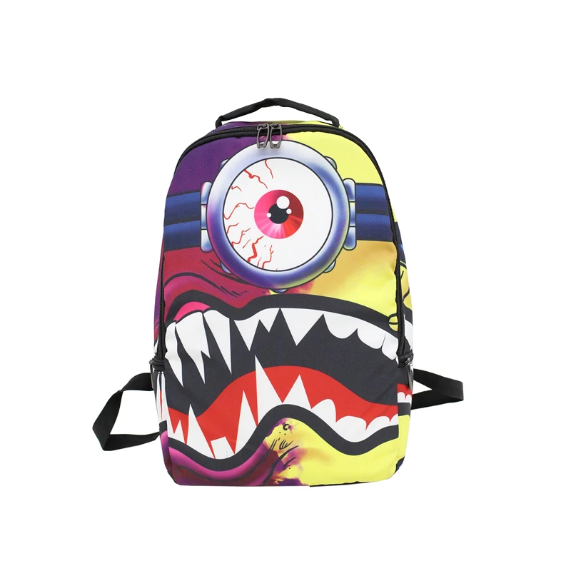 

2018 Europe and the United States personality tide brand shoulder bag male fashion hip-hop trend Oxford cloth creative backpack