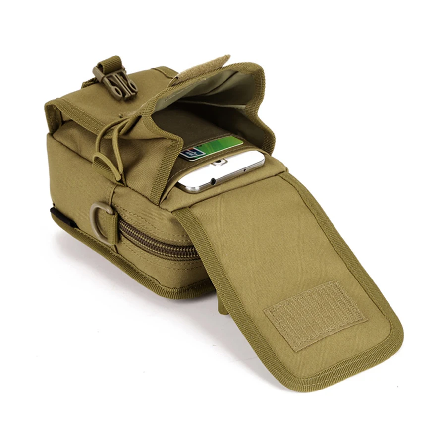  Outdoor Sport Camousflage Running Waist Bag Molle Military Tactical Waist Fanny Shoulder Bag For 5.