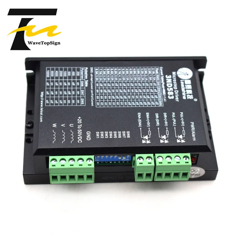 3 фазный цифровой Драйвер шагового двигателя Leadshine 3ND583 VDC20 50V используется для ЧПУ