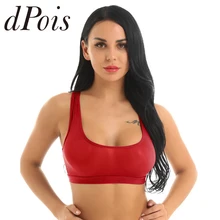 Женский сексуальный мягкий ультра тонкий прозрачный топ без рукавов с овальным вырезом, облегающий топ на бретелях, короткий топ, рубашки для сна, одежда для сна, клубная одежда