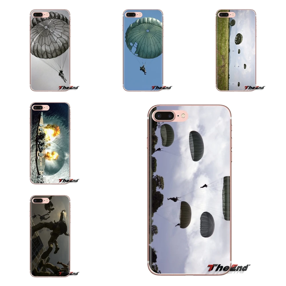 Для iPod Touch Apple iPhone 4 4S 5 5S SE 5C 6 6S 7 8 X XR XS Plus MAX прозрачные мягкие чехлы для парашютов |