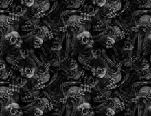 10m length hydro dipping film Width 1M cool skull water transfer printing film