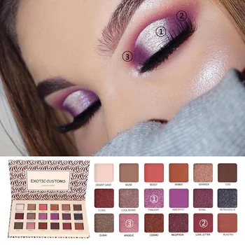 

Nude Shimmer Matte Hue Eyeshadow Makeup Palette Beauty Eye Shadows 18 Color Palette Makeup Accessories