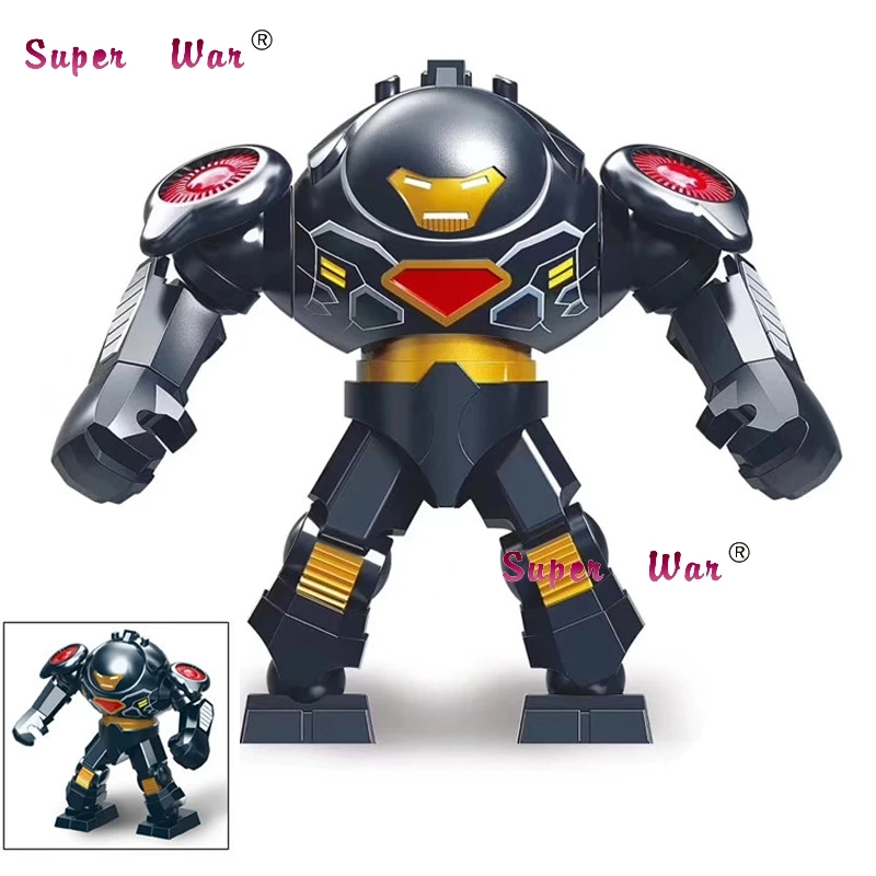 

Single Big Size Marvel Hulkbuster Hulk buster Green Lantern Kilowog Thanos Venom Carnage Batman Figures Building Blocks Toys