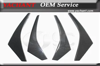 

Car-Styling Auto Accessories Carbon Fiber Front Bumper Canard 4Pcs Fit For 2008-2010 R35 GTR GTR35 CBA JDM Style Bumper Canards