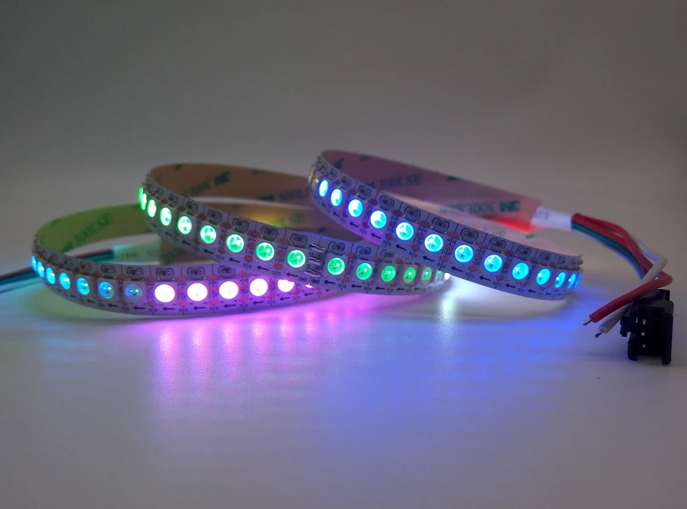 25 м 20 м 15 м 10 м 5 м WS2812B Светодиодная лента WS2812B IC 30 светодиодный s/M RGB умная Пиксельная полоса+ Красочный X2 светодиодный контроллер+ светодиодный источник питания