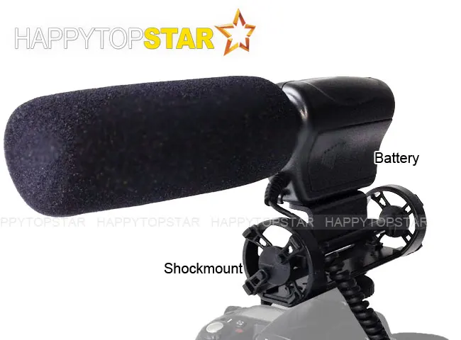 Микро Направленный стереомикрофон для камеры Shotgun DV микрофон Canon 5D Mark III 4 IV 70D 700D T5i
