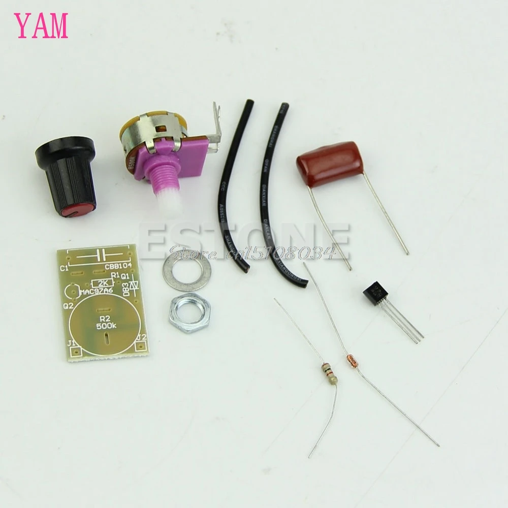 

100W Dimmer Module with Switch Speed Regulation Module DIY Kit Components S08 Wholesale&DropShip