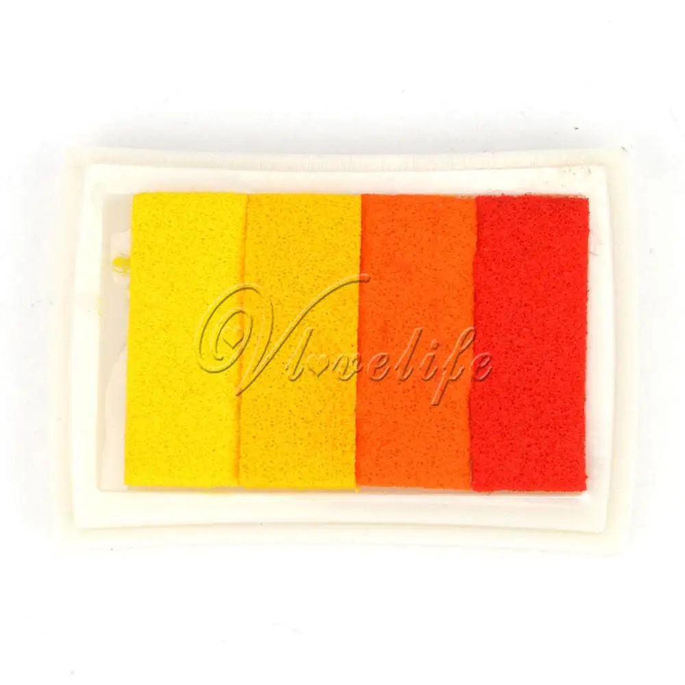 Разноцветные сапоги для дождя с возможностью креативного самостоятельного выбора между масло набор резиновых штампов штемпельная подушечка для четкого изображения альбом для вырезок карты искусству изготовления - Цвет: Gradient Yellow