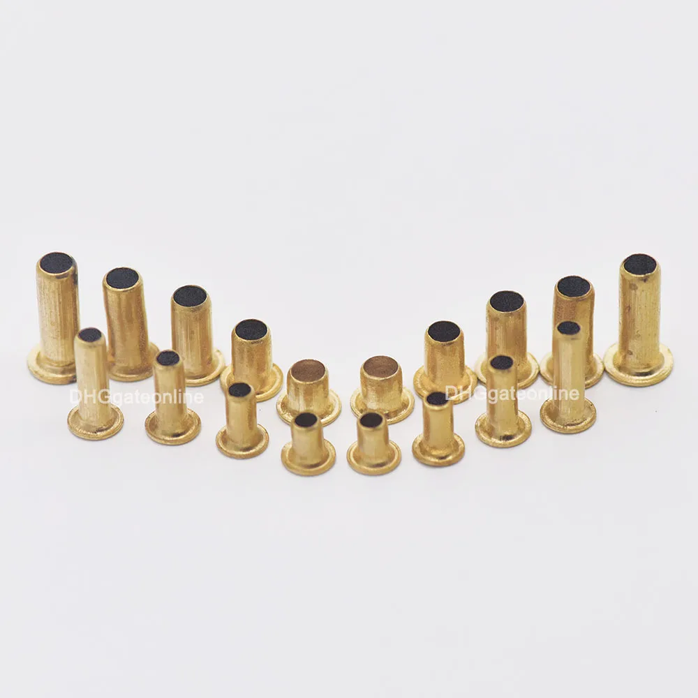 DIY M3 M4 Brass Metric Eyelet Hollow Hole Rivet Thread Through Nut Grommit Craft