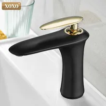 XOXO Basin Faucet Hot and Cold Water Brass Black white chrome Bathroom Mixer Tap Single Handle Basin Water Sink Mixer Tap 22005 XOXO Basin Faucet Hot and Cold Water Brass Black white chrome Bathroom Mixer Tap Single Handle Basin Water Sink Mixer Tap 22005