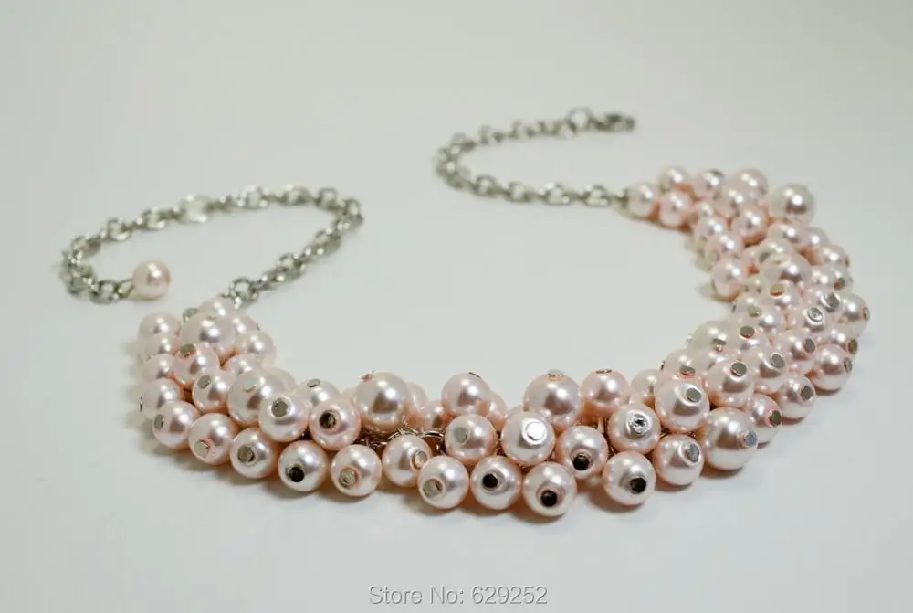 blush pearl necklace