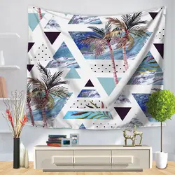Уютный закат прибрежные природные пейзажи настенный гобелен росписи кокосовой пальмы печатных полиэстер гобелены художественные