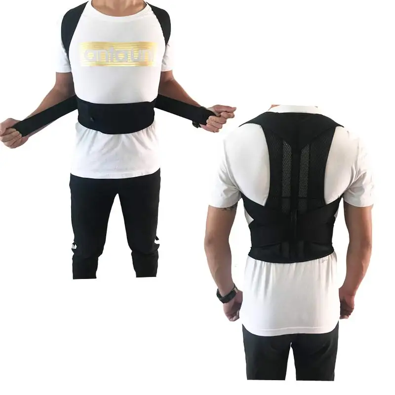 

back posture corrector postura corrector espalda shoulder brace straightener ceinture dos rugband lombaire homme pain braces