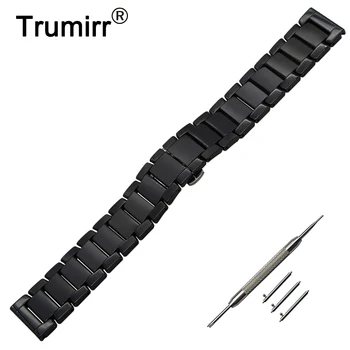 

22mm Quick Release Ceramic Watch Band +Tool for Vector Luna / Meridian Xiaomi Smartwatch Huami Amazfit Strap Wrist Belt Bracelet