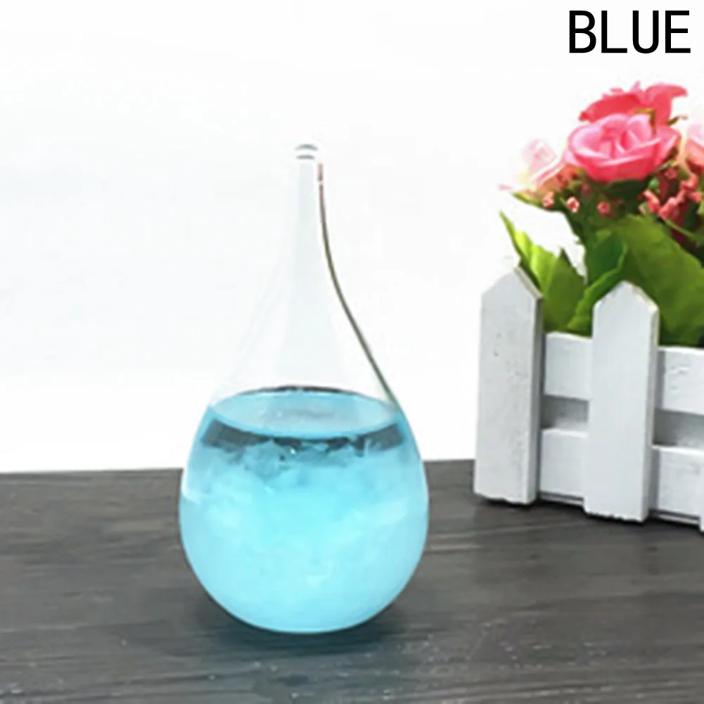 Кристальные капли воды, погода, бутылка, шторм, стекло, жидкий шторм, стекло, креативный орнамент, для дома, Свадебный декор, ремесло, подарок - Цвет: Синий