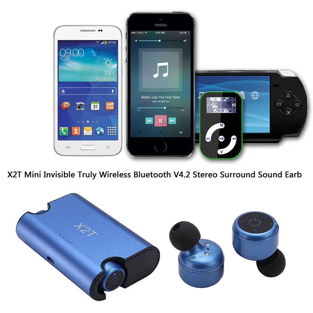 Мини настоящие беспроводные Bluetooth наушники Близнецы стерео гарнитура микрофон с