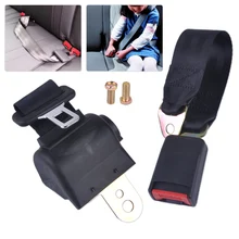 DWCX 2 Point Universal Seat Belt Retractable Seat Safety Lap Belt Adjustable Security Strap Buckle for VW Golf Mazda Hyundai