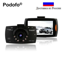 Podofo Car DVR Camera G30 Dvrs Registrars Dashcam Full Hd 1080P Video Recorder for Cars Night Vision Camcorder G-Sensor Dash Cam