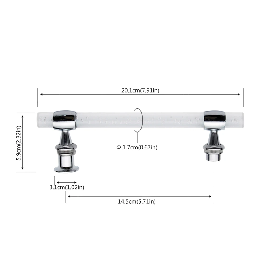 2 шт./лот, кристально чистая смола, расстояние между отверстиями, 14,5 см, раздвижной экран, Galss, душевая дверь, поднос, ванная комната, для дверных ручек шкафа