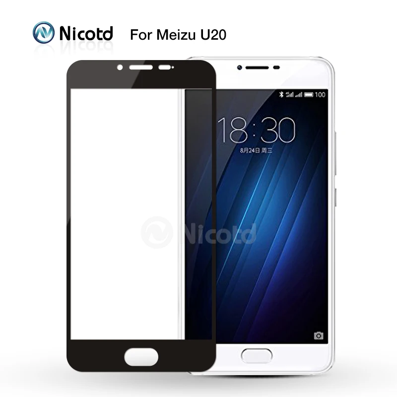 Nicotd 9H полное покрытие из закаленного стекла для Meizu M3 Note M3S M3 Mini Max M3E M3X Pro 6 Plus U10 U20 M5 Note M5s защитная пленка