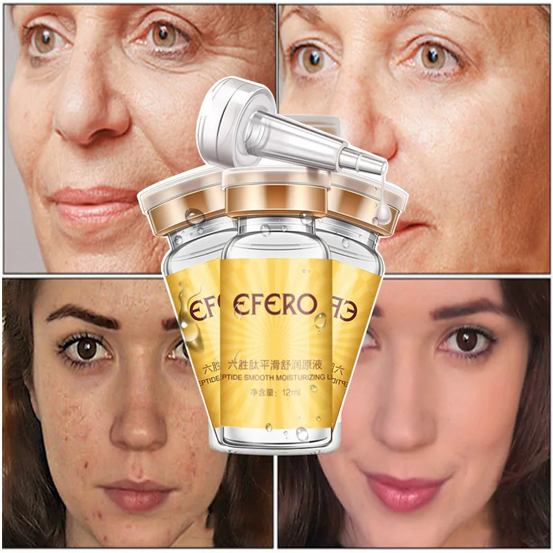 

NEW EFERO Hot and New Six Peptides Serum for Face CreamAnti Wrinkle Aging Hyaluronic Essence Whitening Cream Face Serum TSLM1