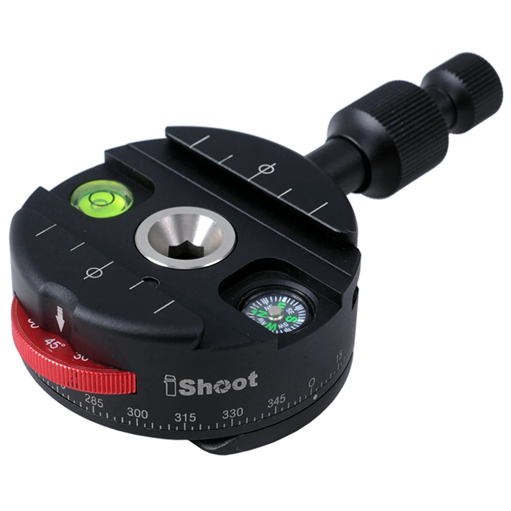 360'All metal Coaxial Indexing Fluid Panning Clamp Panoramic Head for